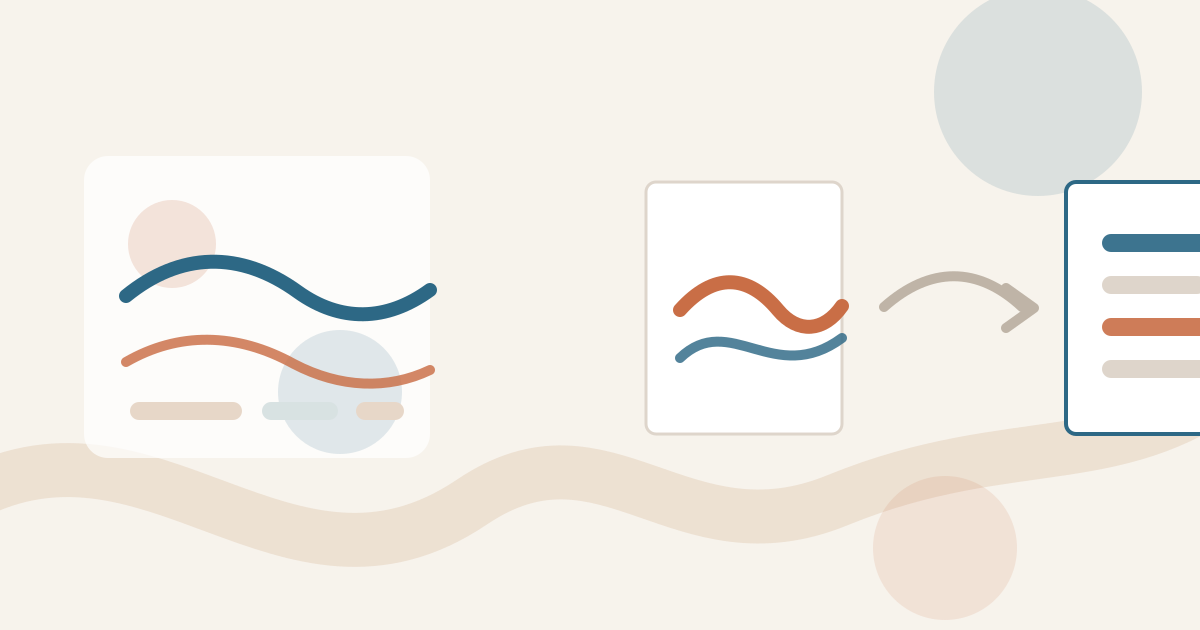 Lound editorial illustration of one spoken entry becoming both an expressive waveform and a flatter text transcript with missing emotional contours.